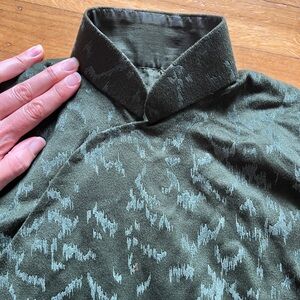 Beautiful vintage cheongsam qipao S 0 2 4 army forest green chinese dress olive